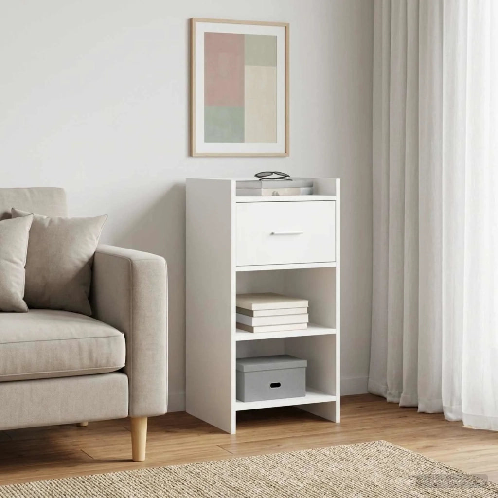Credenza Bianco 40 x 36 x 80 cm Legno ingegnerizzato 8011075