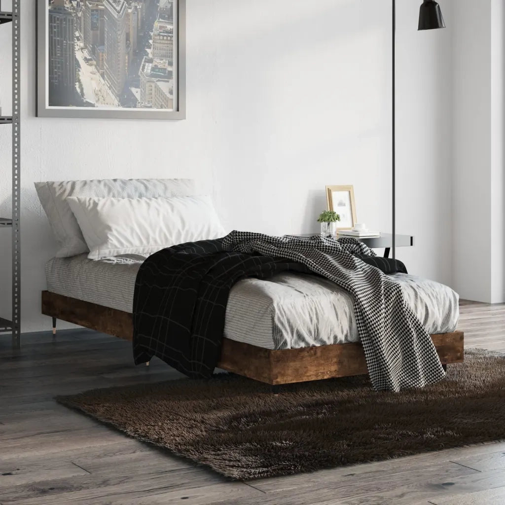 Giroletto senza Materasso Rovere Fumo 75x190 cm in Truciolato 832210