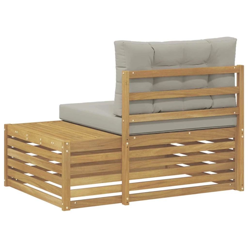 Divano da Esterno con cuscino-Divano da Giardino Bianco 115 x 83 x 73 cm 396631