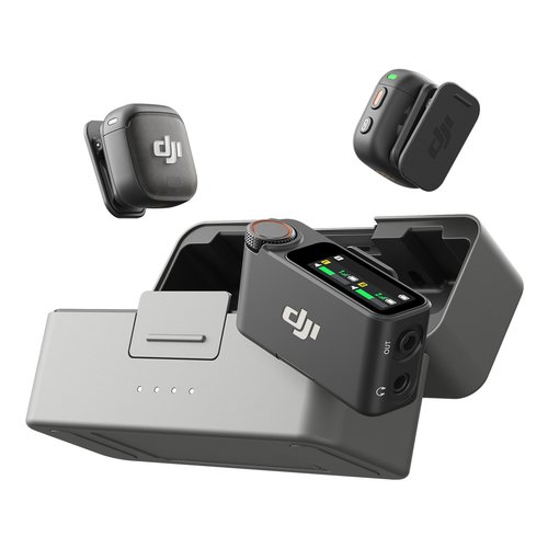 Microfono dji djmc30 mic 3 (2 tx+1 rx+charging case) black