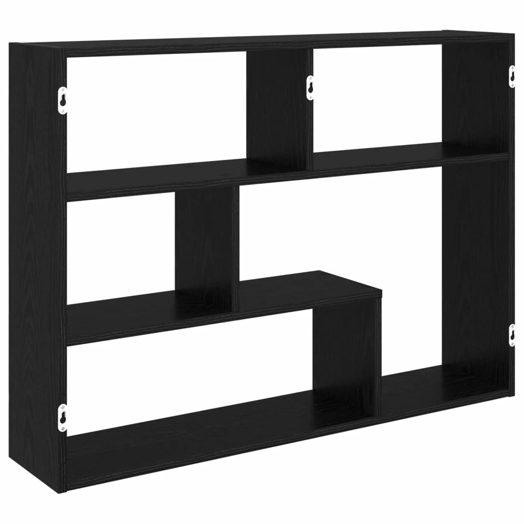 Scaffale da parete A parete Rovere Nero 95 x 20 x 69,5 cm 8012141