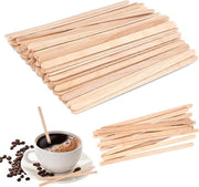 Stecchi di legno per caffè in plastica biodegradabile, 300 pezzi. Ideali per latte, tè e bevande.