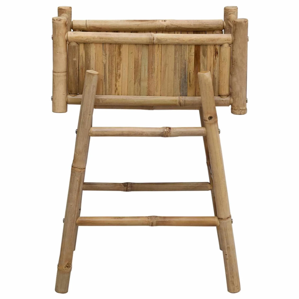 Vaso da Giardino con Supporto Naturale 50 x 38 x 74 cm Bambù 42028232