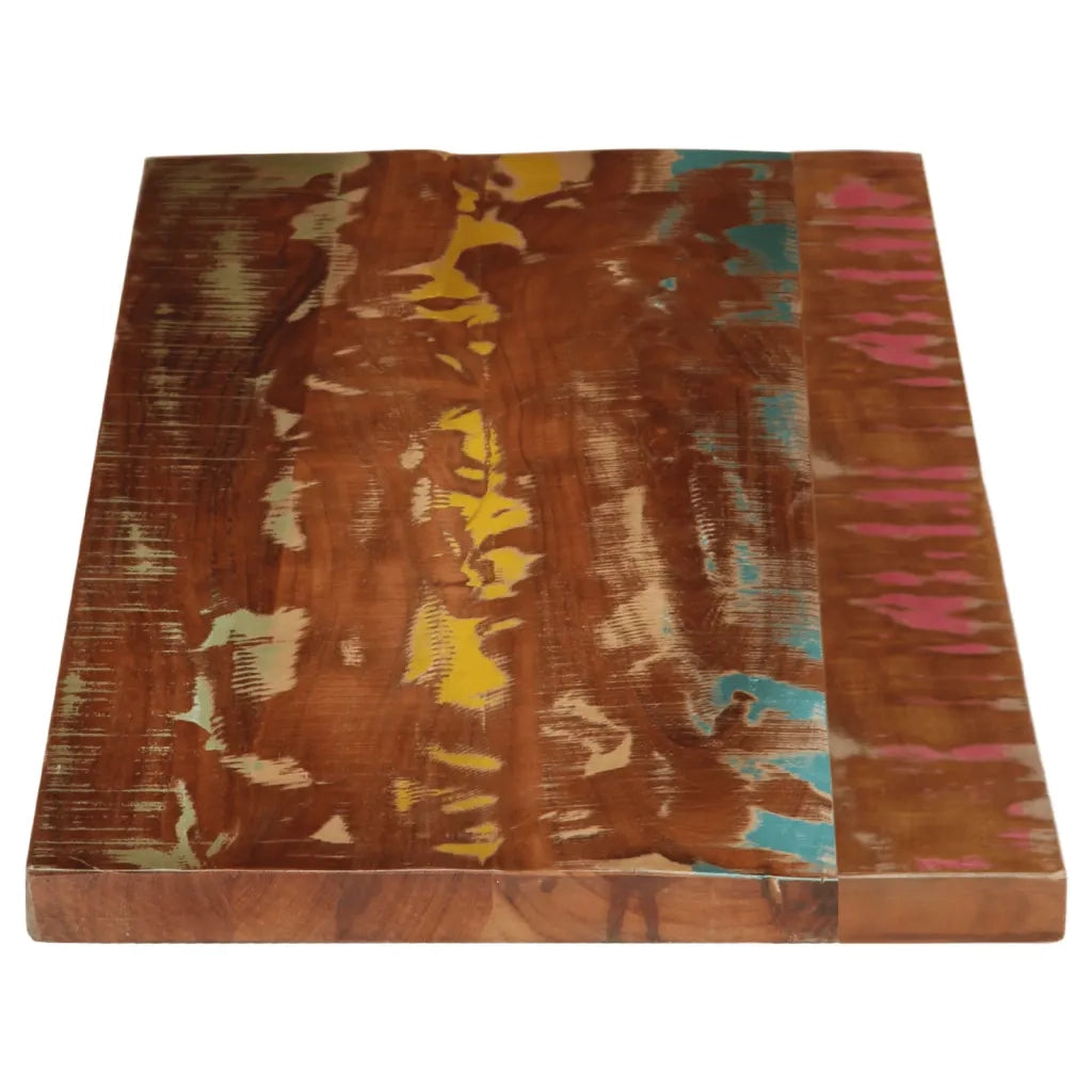 Piano Tavolo 140x60x2,5 cm Rettangolare in Massello di Recupero