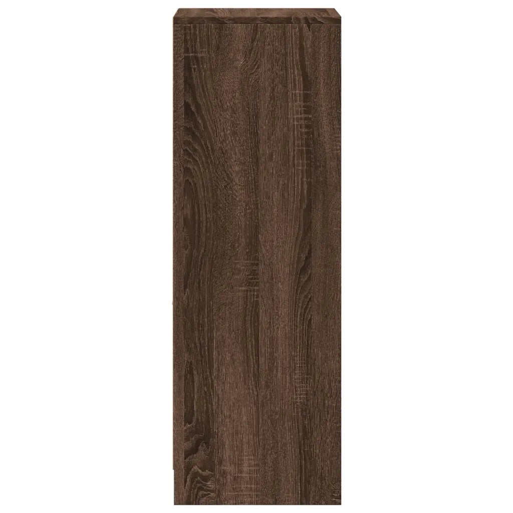 Credenza con LED-Buffet-Armadio da cucina Rovere Marrone 38x34x100 cm Legno Multistrato