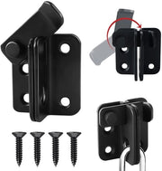 Grendello Bloccabile per Porte e Finestre - 2-in-1 Cerniera di Sicurezza per Notte - Gancio di Blocco per Porte e Finestre - Robusto e Antiruggine - Compatibile con Porte e Finestre
