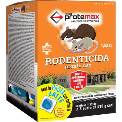 TOPICIDA PASTA BF 3 BUSTE PROTEMAX - BLU GR 3X510- 4 pezzi