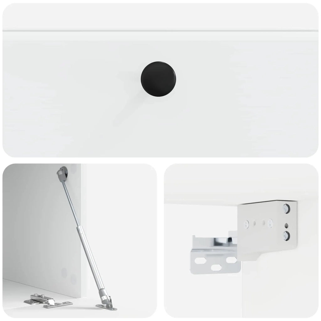 Mobile Porta TV da Muro 59,5 x 41 x 30 cm Bianco 899185