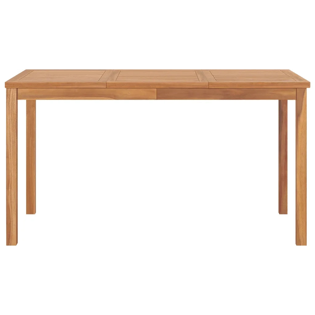 Set da pranzo da giardino 5 pz 140x80 cm in legno massello di teak 3059931