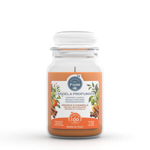 CANDELA OFFICINA DEI FIORI ARANCIA CANNELLA 100 ORE- 6,0 pz