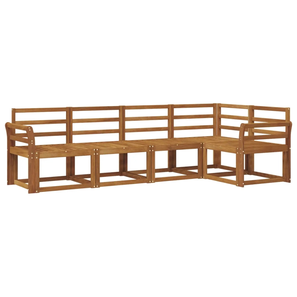 Set di divani da esterno 5 pcs Naturale