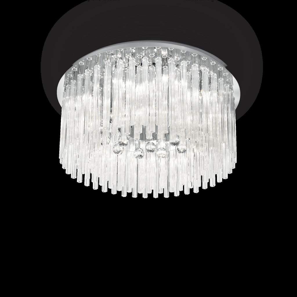 Vibio, Lampada da Soffitto, Argento