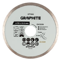 DISCO DIAMANTATO Ø 100 mm - foro 22,2 mm  - GRAPHITE