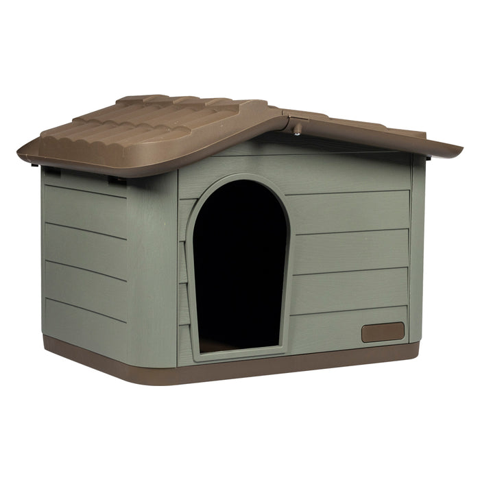 CUCCIA CON TETTO INCLINATO 'CLASSIC ECO' mini verde - cm 60 x 51 x h. 41  - MP BERGAMO S.R.L.