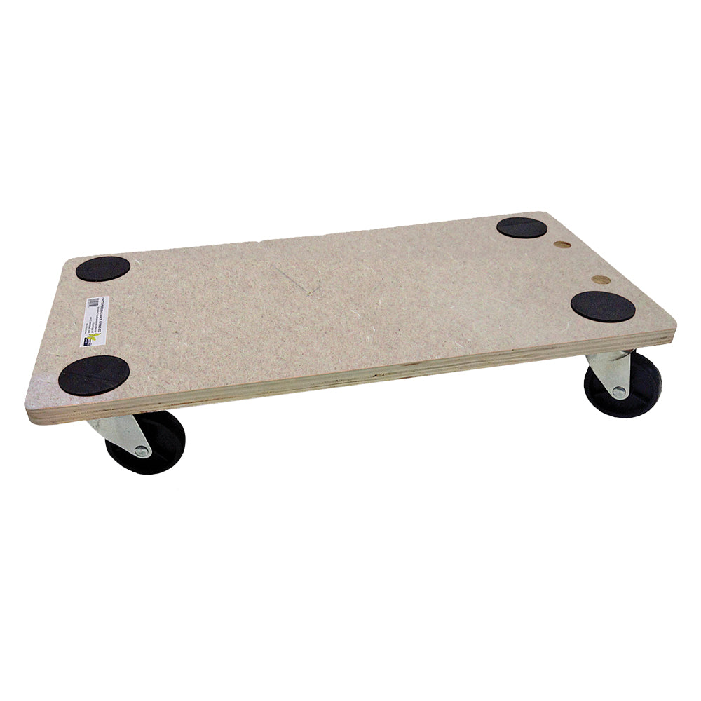 CARRELLO MULTIUSO PEDANA LEGNO cm 30 x 60 - ruote 3 / portata 200 kg  - BIACCHI GIANFRANCO