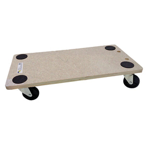 CARRELLO MULTIUSO PEDANA LEGNO cm 30 x 60 - ruote 3 / portata 200 kg  - BIACCHI GIANFRANCO