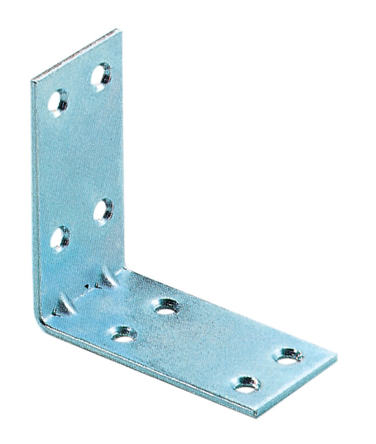 PIASTRINA AD ANGOLO ZINCATA 8 FORI 40X2X40 MM**- ALDEGHI LUIGI SPA- 50,0 pz
