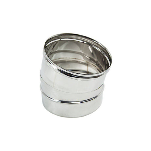 CURVA IN ACCIAIO A 15Â° PER CANNE FUMARIE- Diam. 140- DK- pezzi 1