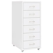 Schedario Mobile Bianco 28x41x69 cm in Metallocod mxl 130103