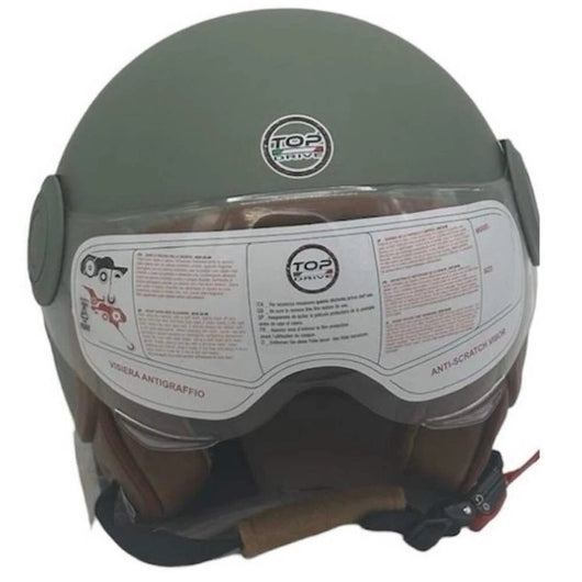 CASCO PER MOTO 'SIRIO MATT' verde - tg. L  - BricoGo