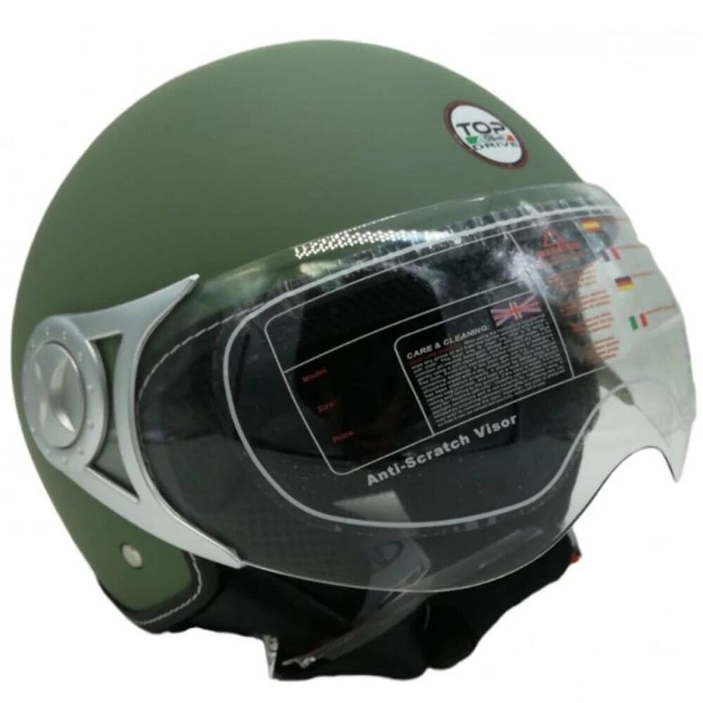 CASCO PER MOTO 'SIRIO MATT' verde - tg. M  - BricoGo