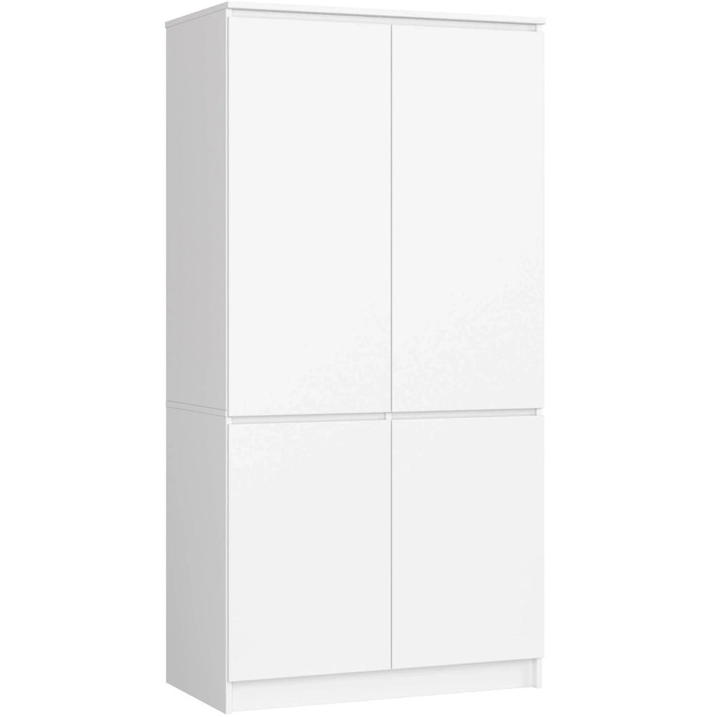 Armadio AKORD S90 4 ante Bianco 90x51x180 cm