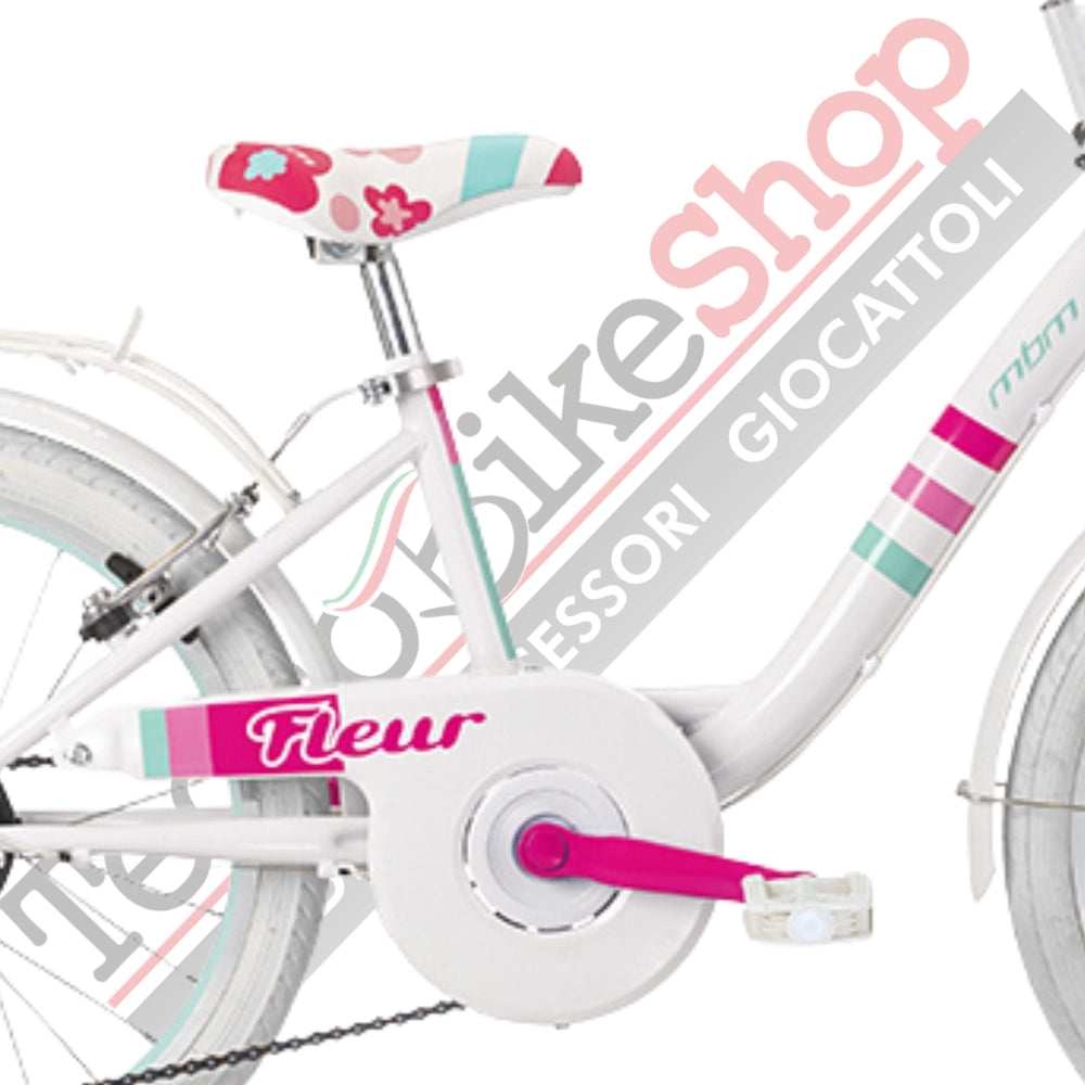 Bici Bambina MBM Fleur 20"- 6 Velocità -Bianco