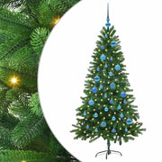 Albero di Natale | Decorazioni natalizie con 150 LED con supporto Verde 150 cm PE