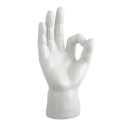 Mano OK bianco decorazione ceramica