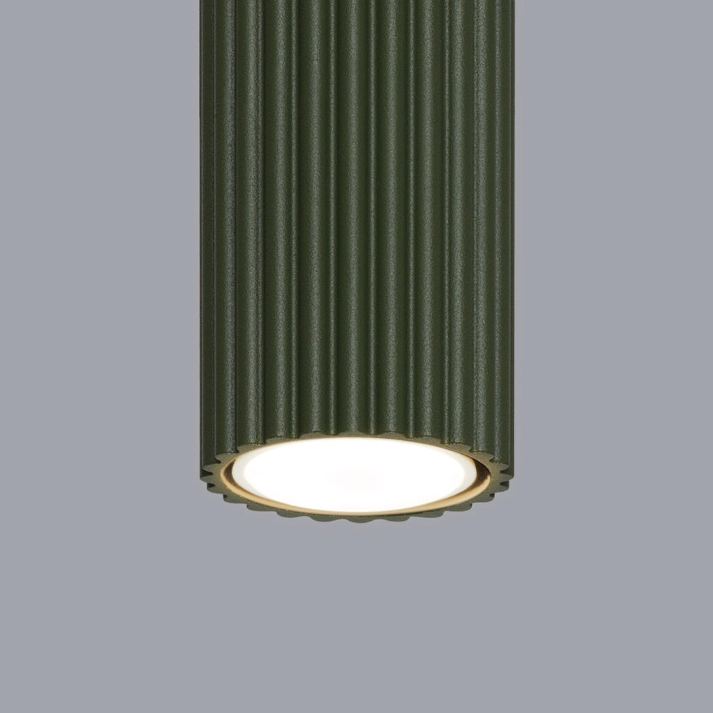 Lampada da soffitto KARBON 20 verde oliva