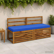 Cuscino per panchina SOEST 100% Poliestere Blu Reale 950272