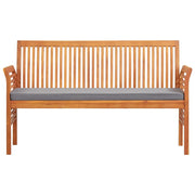 Panca da Giardino a 3 Posti 150 cm Legno Massello di Acacia 45973