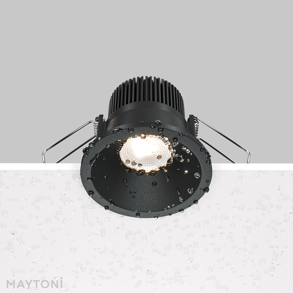 Maytoni Zoom faretto incasso LED 6W 3000K nero IP65