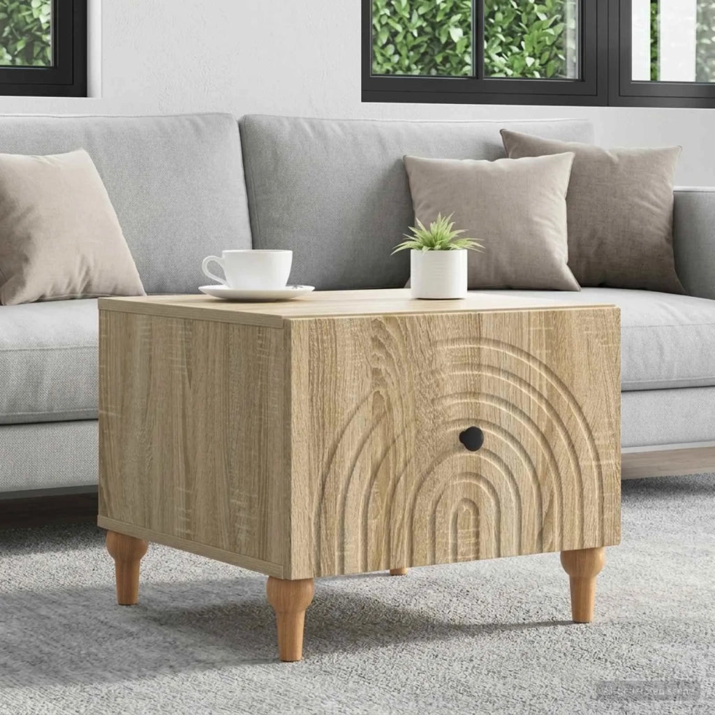 Tavolino da salotto con cassetto Rovere Sonoma 49 x 50 x 40 cm 894277