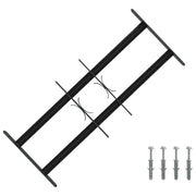 Griglia di Sicurezza per Finestre con 2 Traverse 3 pcs 43-74 cm