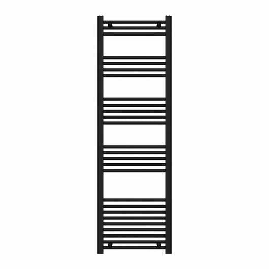 RADIATORE TERMOARREDO SCALDASALVIETTE NERO OPACO CON TUBOLARI Ø25MM MODELLO ELVIA - MM 840X500 WATT 414 INT.450  - MAM