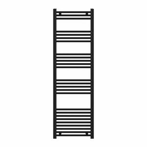 RADIATORE TERMOARREDO SCALDASALVIETTE NERO OPACO CON TUBOLARI Ø25MM MODELLO ELVIA - MM 1230X450 WATT 532 INT.400  - MAM