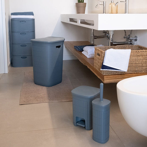 PORTA SCOPINO WC 'DOMUS' smoky blue  - STEFANPLAST