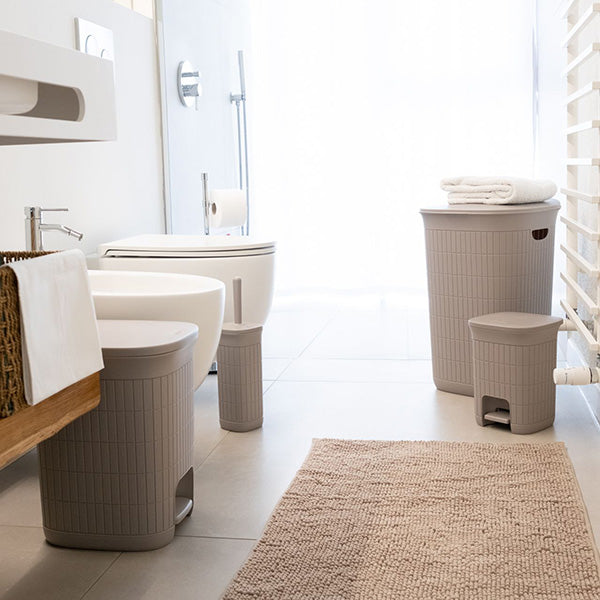 PORTA SCOPINO WC 'DOMUS' greige  - STEFANPLAST