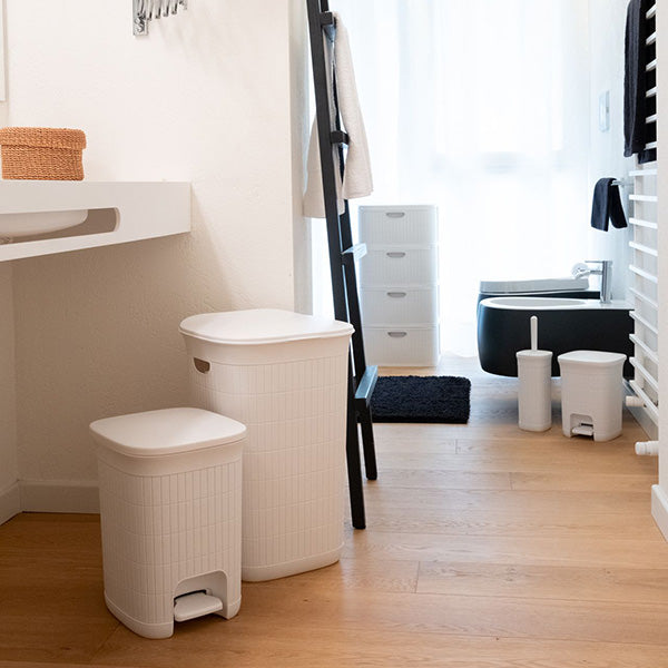 PORTA SCOPINO WC 'DOMUS' dust white  - STEFANPLAST
