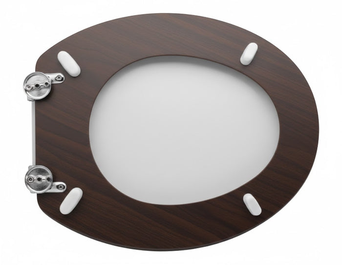 SEDILE WC PER GLOBO VASO LEI FORMA 1- Noce Scuro- CW- pezzi 1