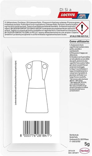 COLLA 'SUPER ATTAK EASY BRUSH' 5 gr - LOCTITE