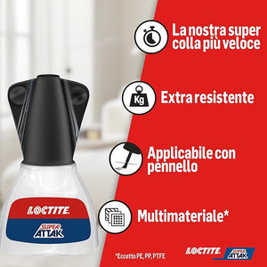 COLLA 'SUPER ATTAK EASY BRUSH' 5 gr - LOCTITE
