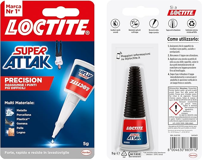 COLLA 'SUPER ATTAK PRECISION' 5 gr - LOCTITE