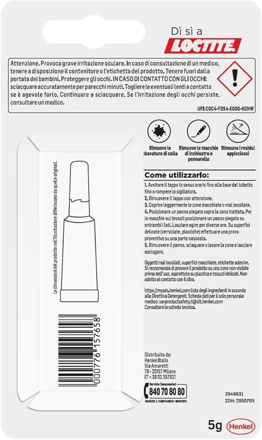 LOCTITE ATTAK SCOLLATUTTO - GR 5 CF=PZ 12- 1 confezioni