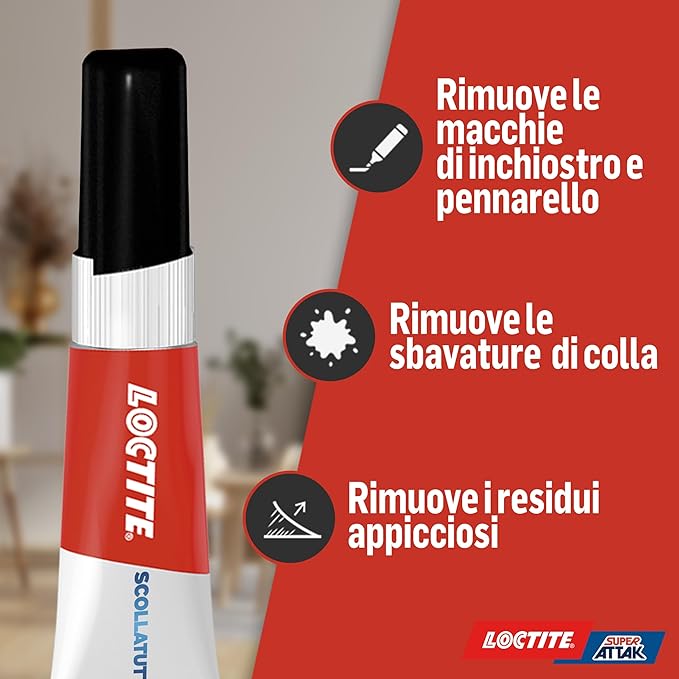 LOCTITE ATTAK SCOLLATUTTO - GR 5 CF=PZ 12- 1 confezioni