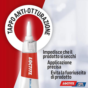 LOCTITE ATTAK SCOLLATUTTO - GR 5 CF=PZ 12- 1 confezioni