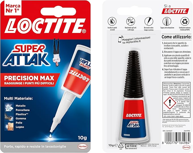 LOCTITE ATTAK MAXI 10 - GR 10- 6 pezzi