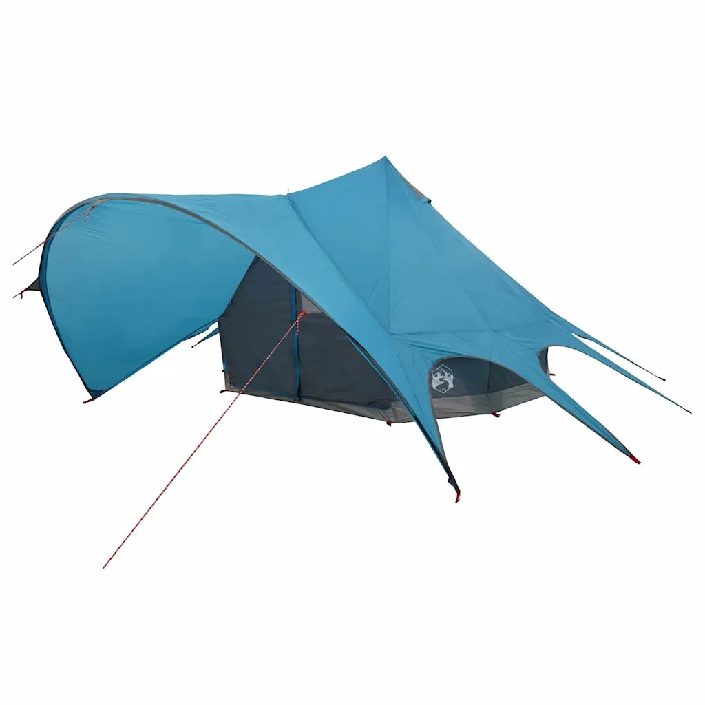 Tenda Teepee per 3 Persone Blu e Grigio 312 x 312 x 197 cm