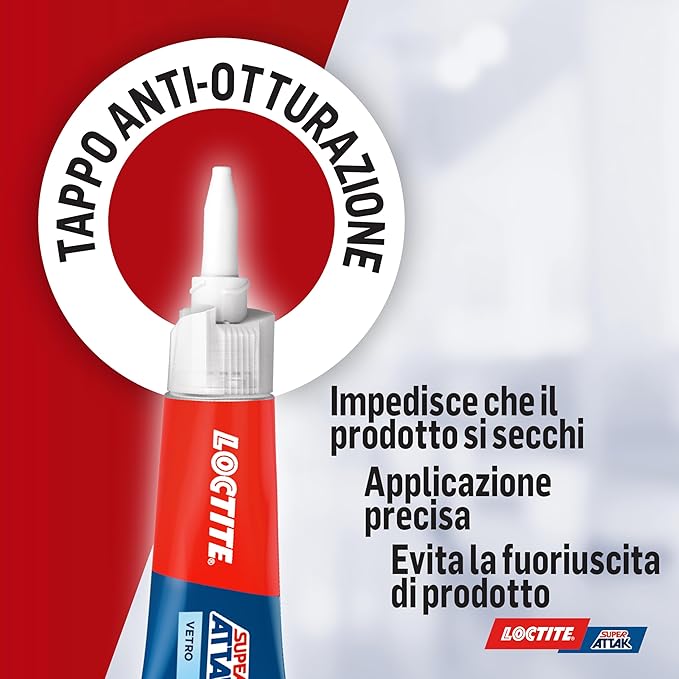 LOCTITE ATTAK VETRO - GR 3 CF=PZ 24- 1 confezioni